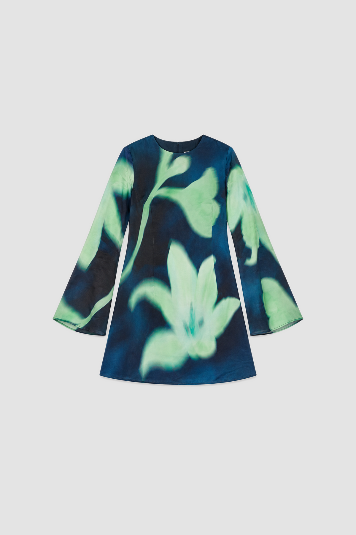 Brisa Mini Dress - Midnight Flower flatlay