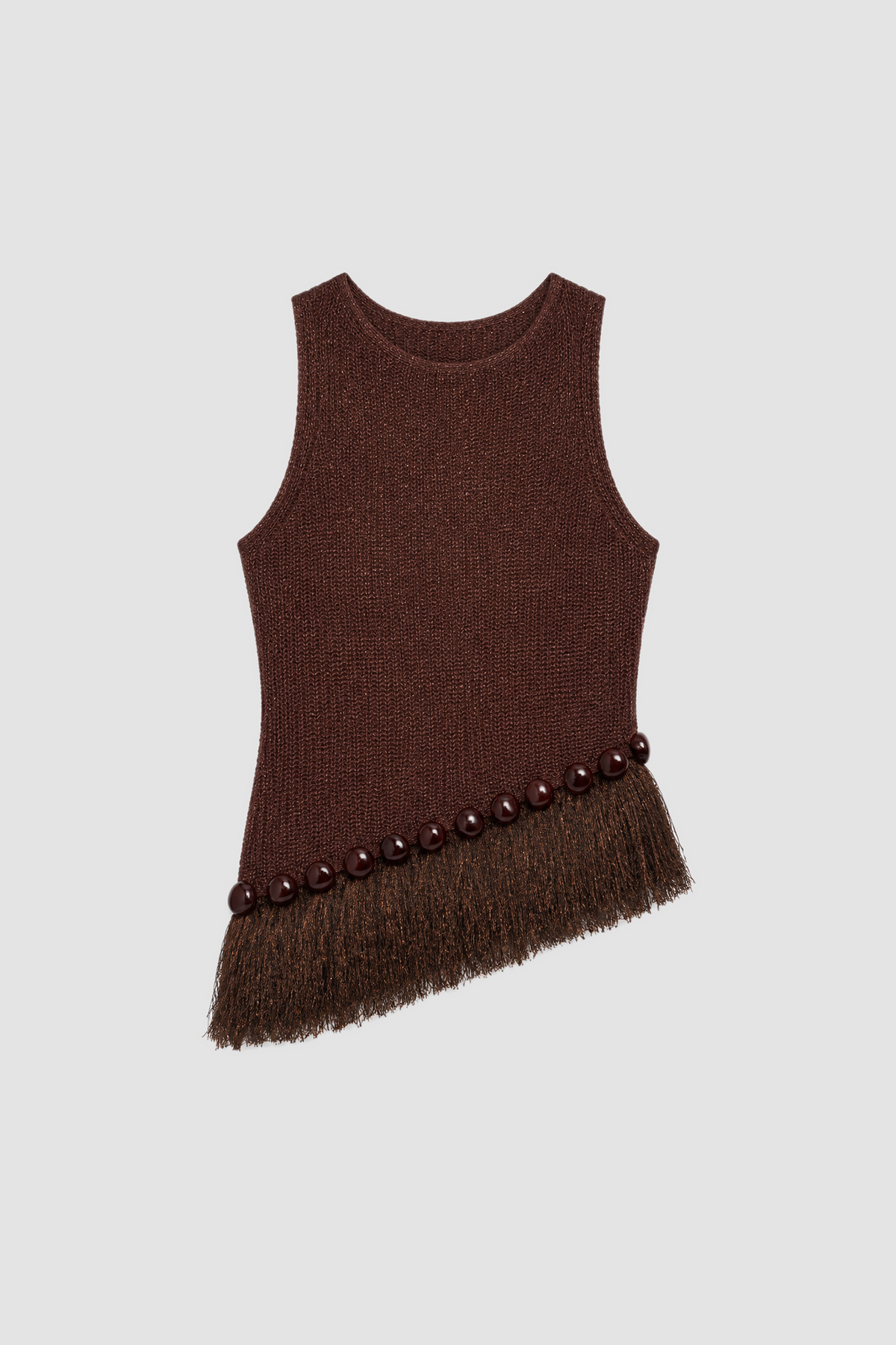Casilda Tank - Chocolate flatlay