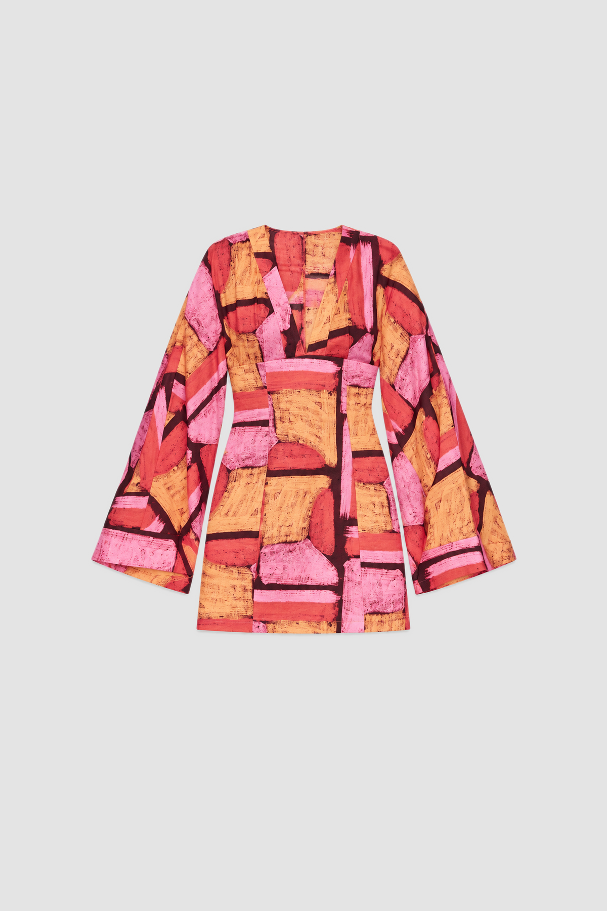 Elara Mini Dress - Mosaic flatlay