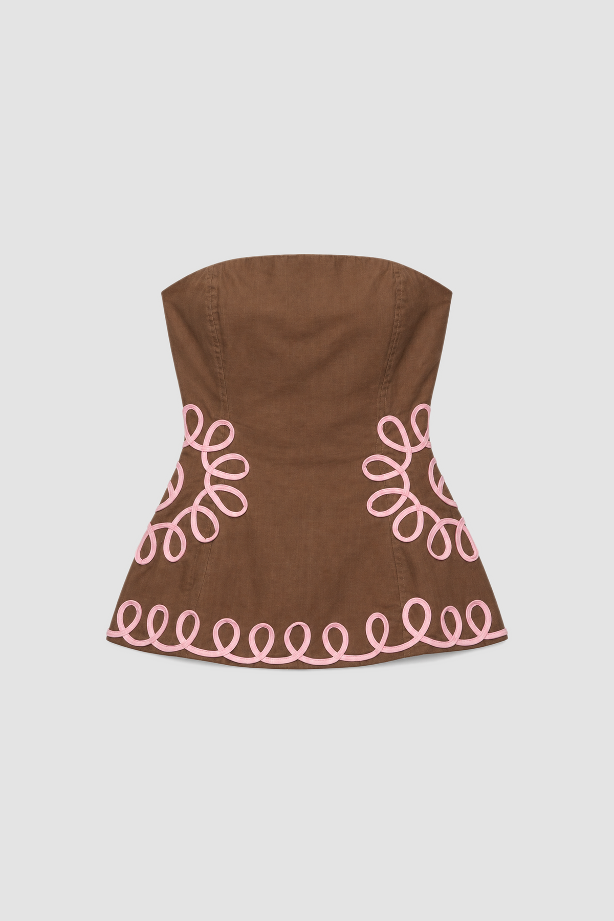 Estela Bustier - Chocolate flatlay