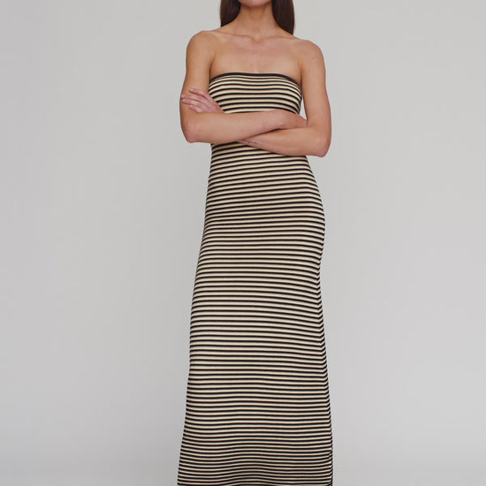 Sunmor Knit Maxi Dress - Noir