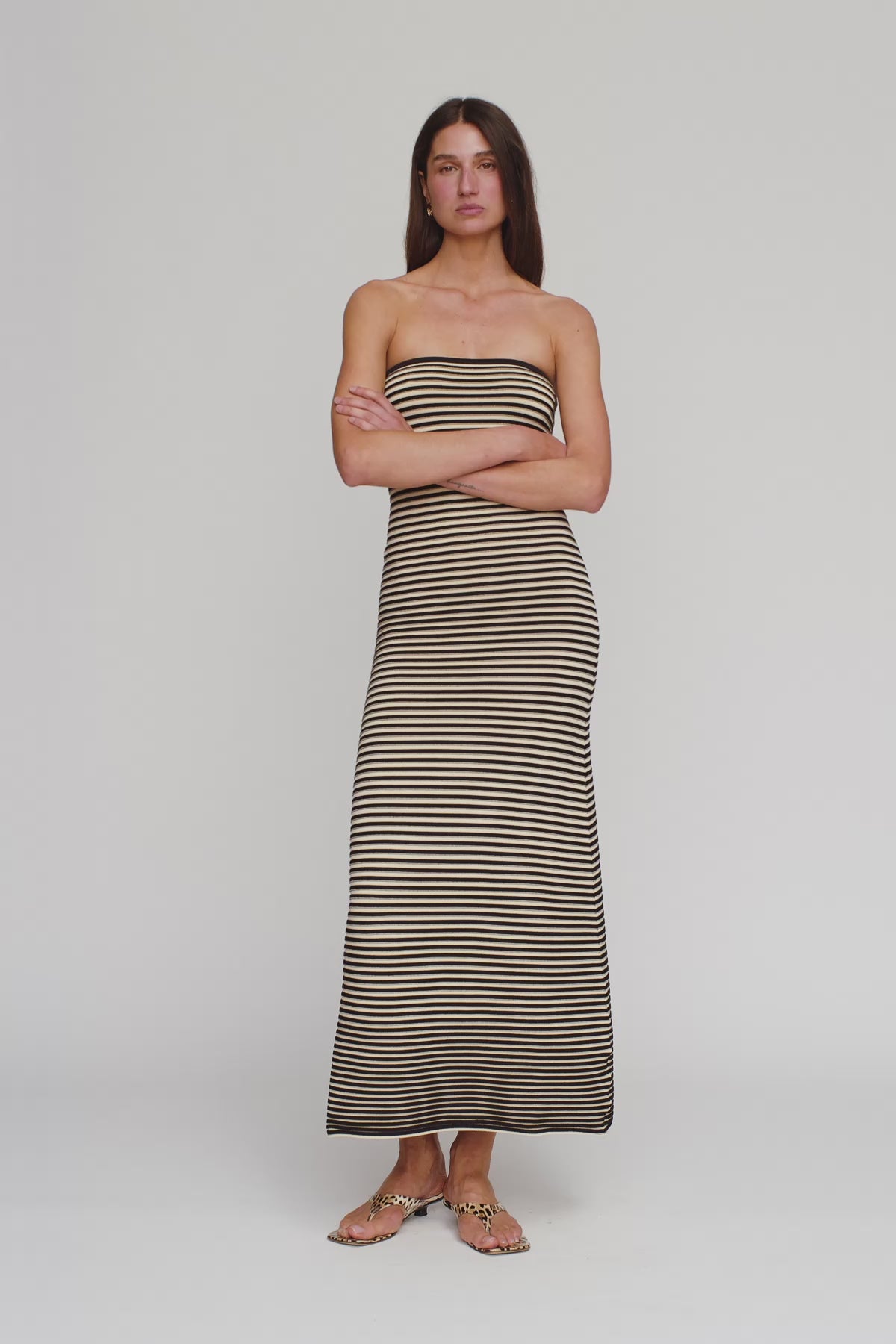 Sunmor Knit Maxi Dress - Noir