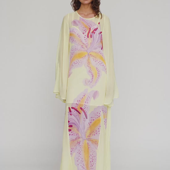 Solsana Maxi Dress in Candy Hibiscus by The Wolf Gang – video