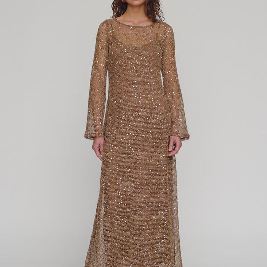 Tierra Maxi Dress - Chocolate