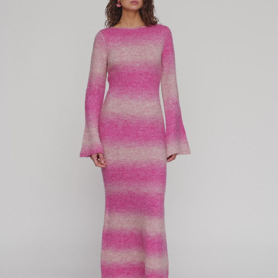 Soraya Knit Maxi Dress - Candy Ombre