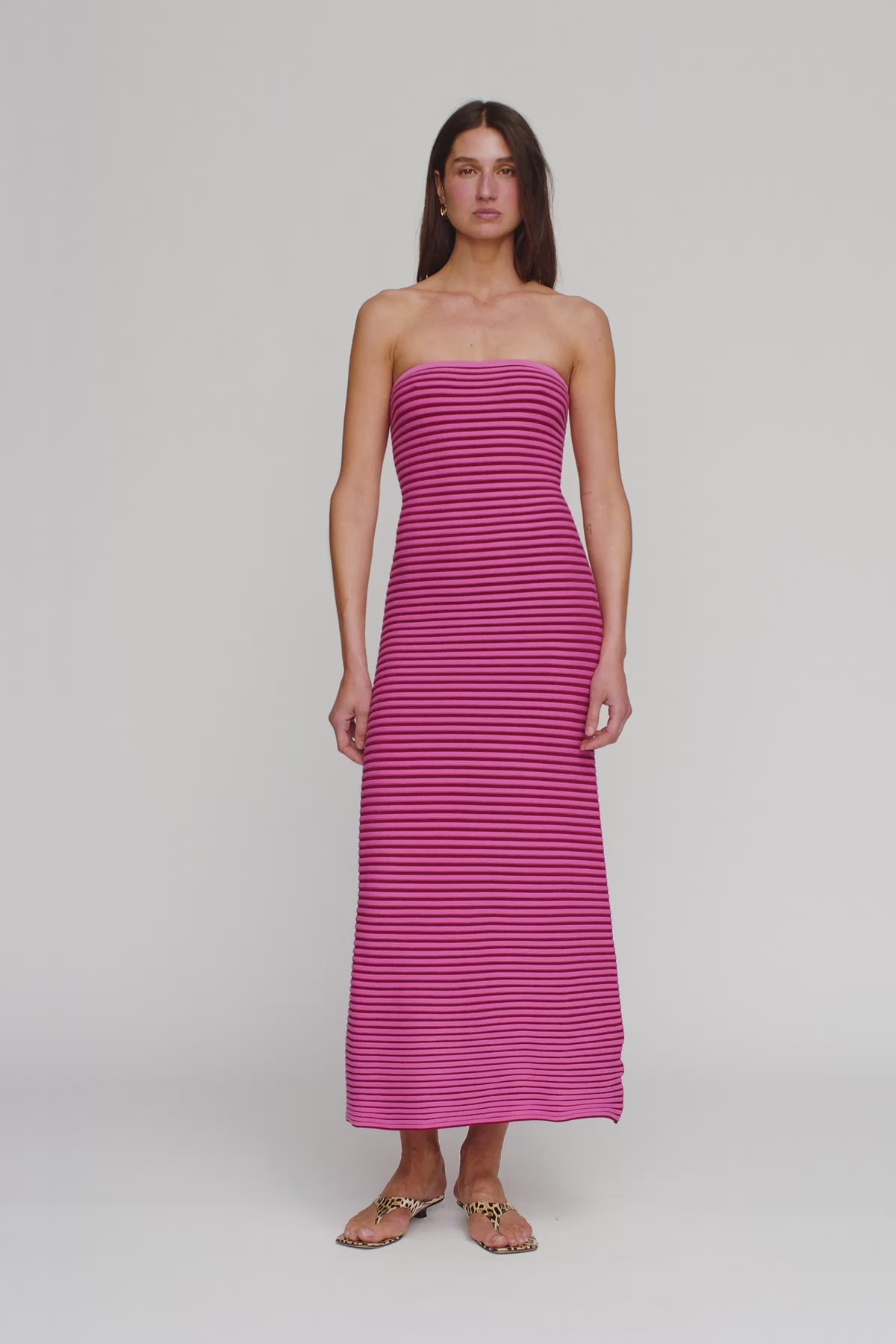 Sunmor Knit Maxi Dress - Candy
