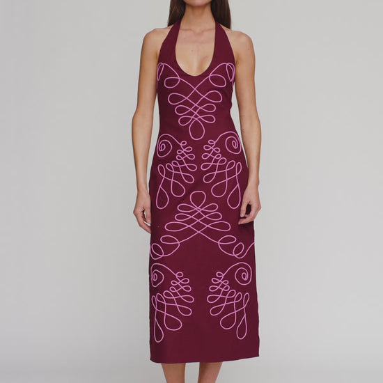 Lera Midi Dress - Magenta