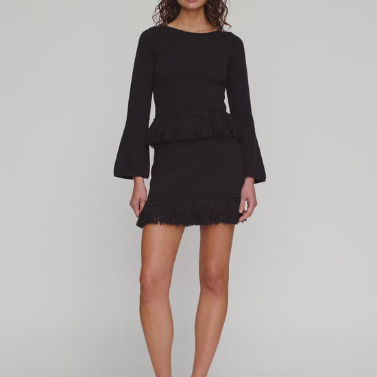 Tully Mini Skirt in Noir by The Wolf Gang – video