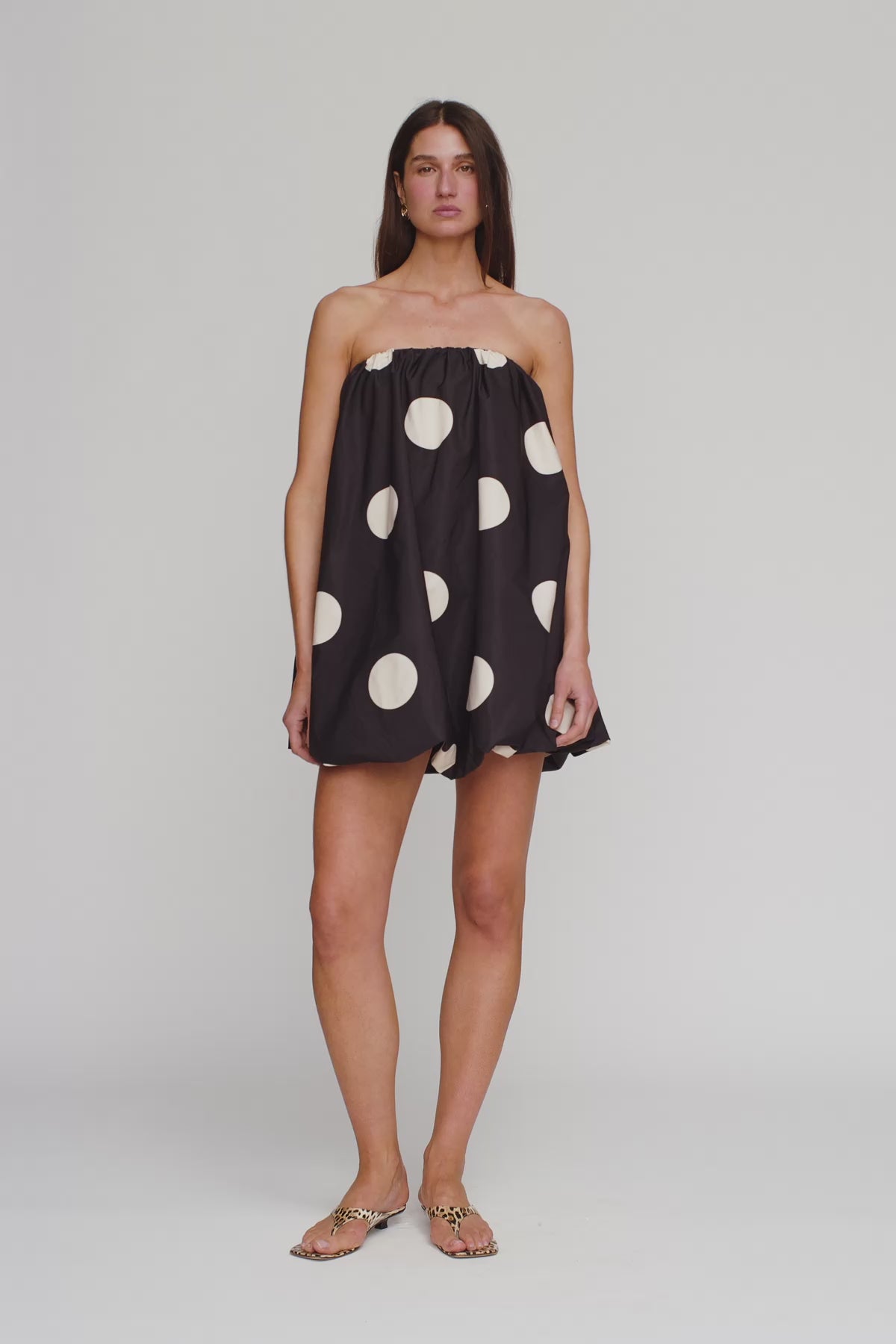 Gaia Bubble Dress - Noir Spot