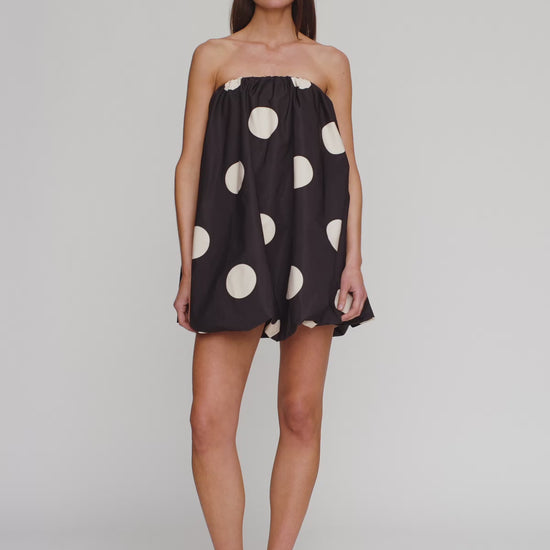 Gaia Bubble Dress - Noir Spot