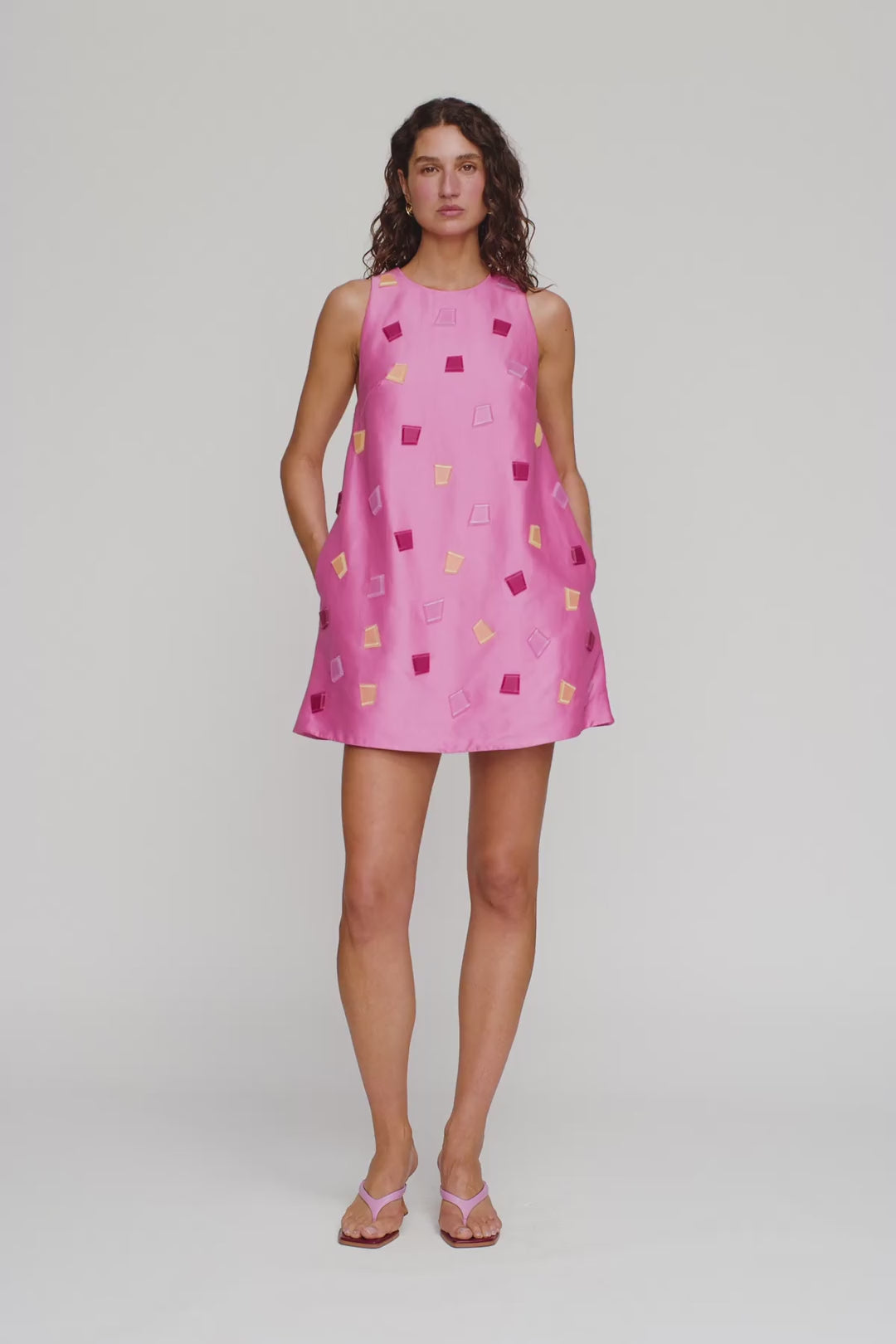 Velma Mini Dress in Candy by The Wolf Gang – video