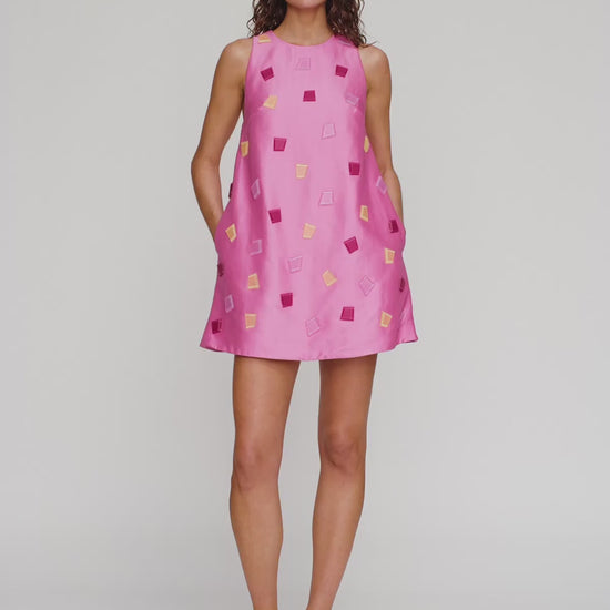 Velma Mini Dress in Candy by The Wolf Gang – video