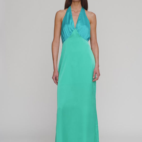 Oahu Slip Dress - Aquamarine