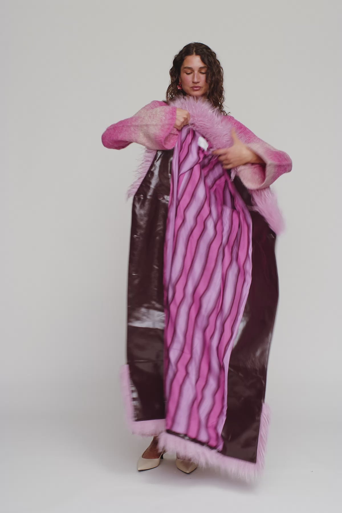 Abrigo Coat - Plum