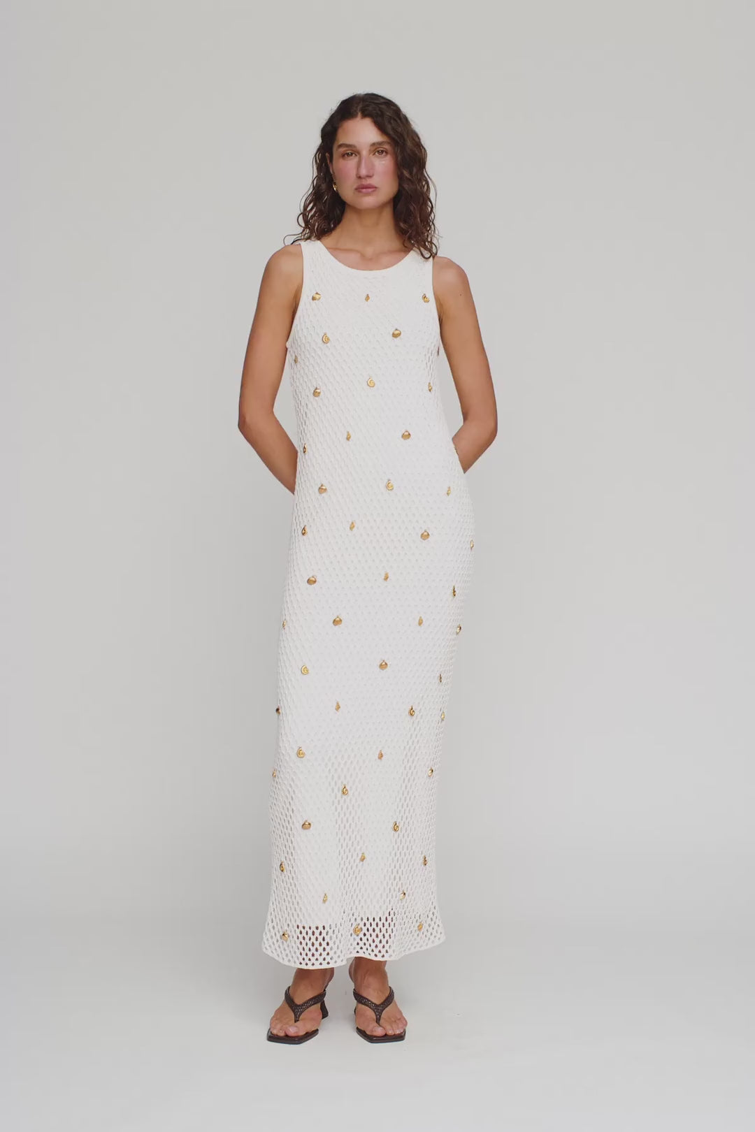 El Calo Maxi Dress in Ivory by The Wolf Gang – video