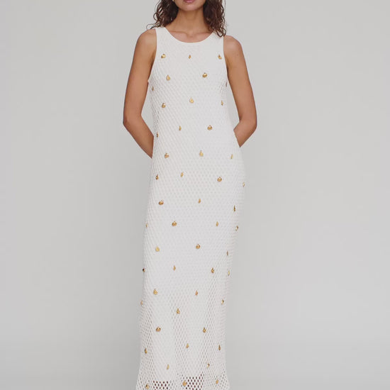 El Calo Maxi Dress in Ivory by The Wolf Gang – video