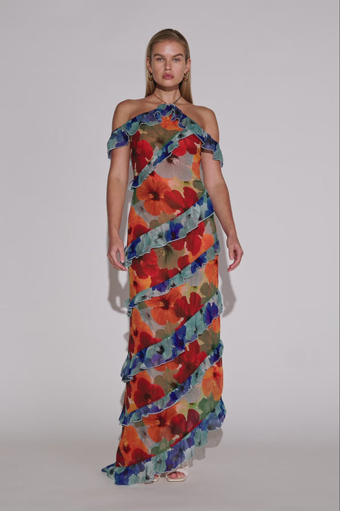 Isola Maxi Dress - Floral – The Wolf Gang