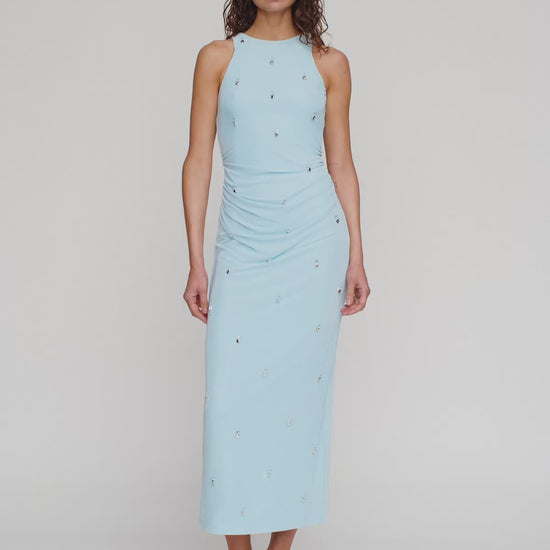 Melba Midi Dress in Sky by The Wolf Gang – video