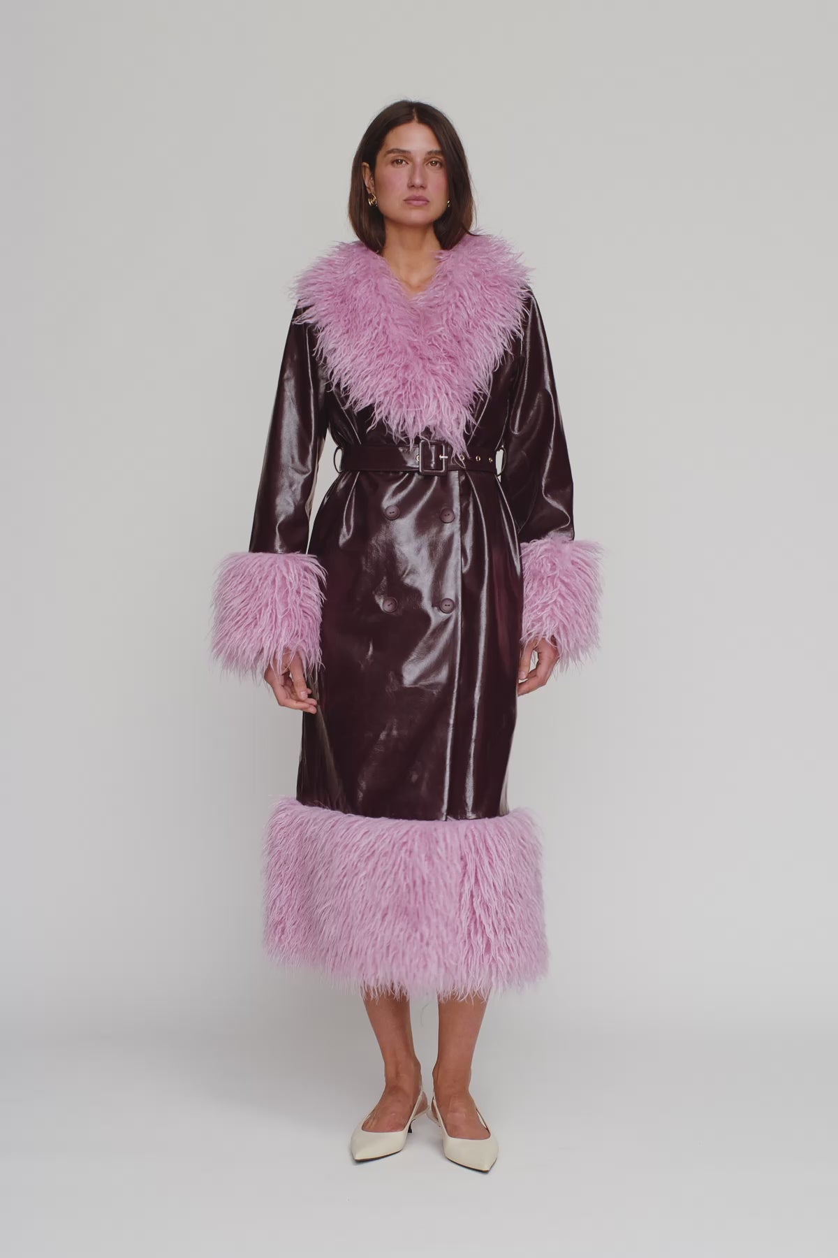 Abrigo Coat - Plum