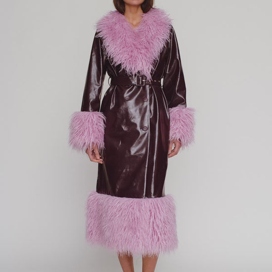 Abrigo Coat - Plum