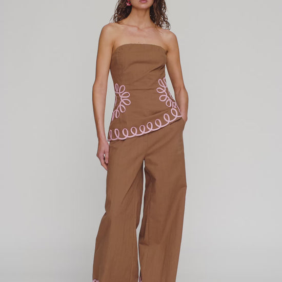 Estela Bustier - Chocolate