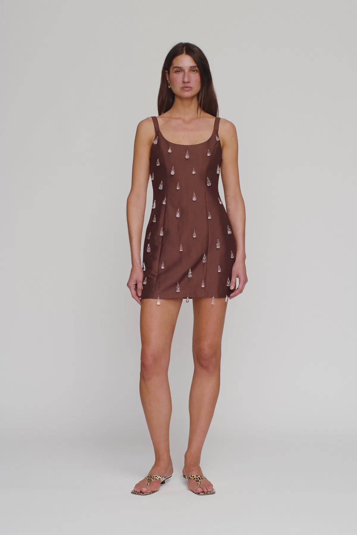 Luvia Beaded Mini Dress