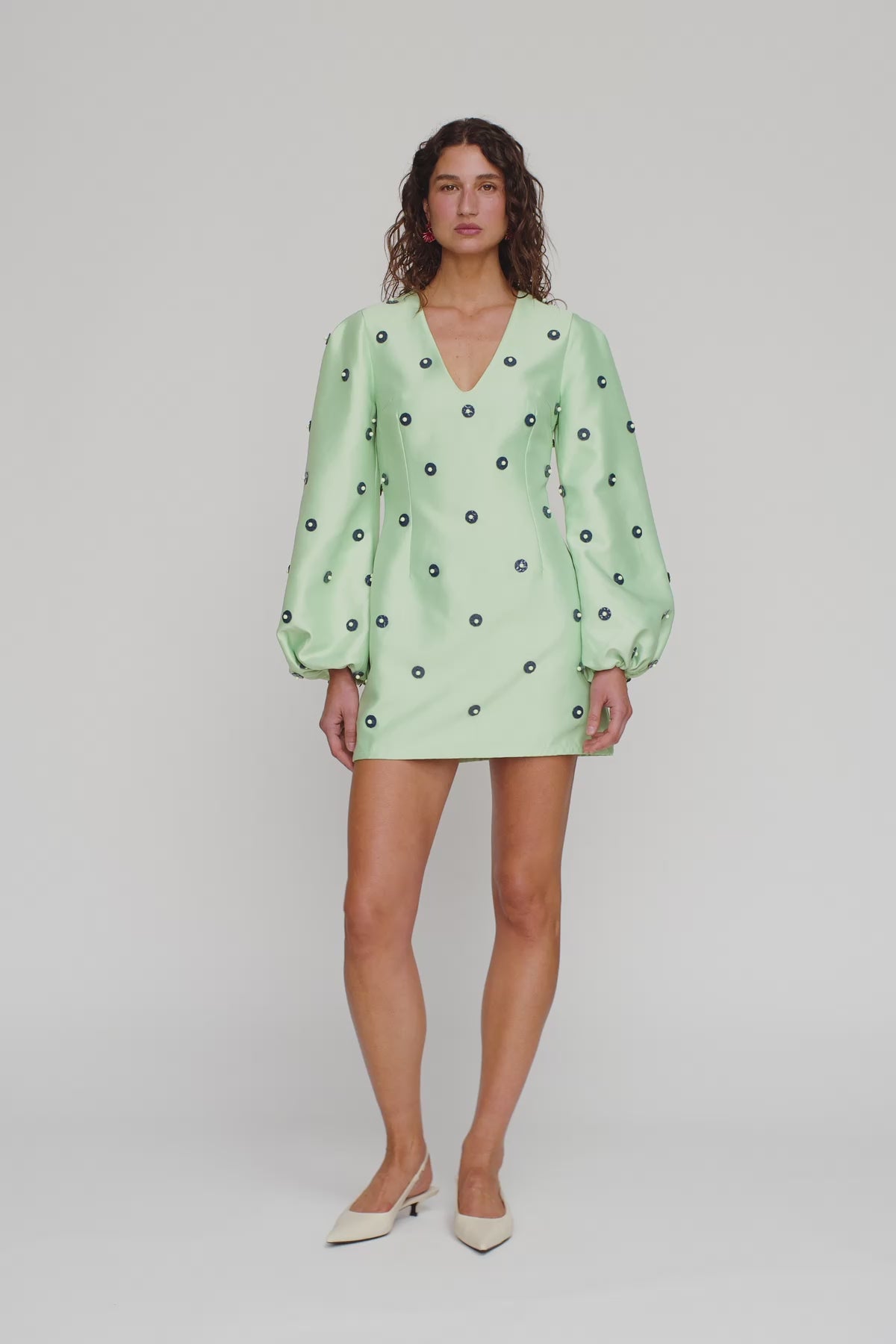 Cielo Mini Dress - Apple