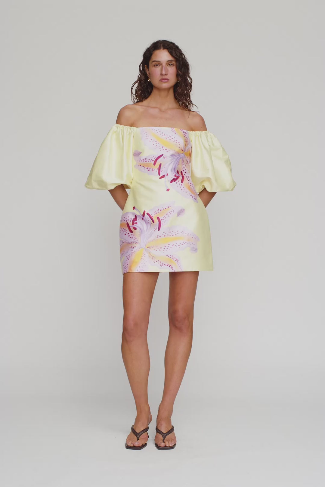Elda Mini Dress in Candy Hibiscus by The Wolf Gang – video