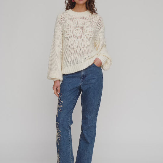 Lucia Knit Sweater - Ivory