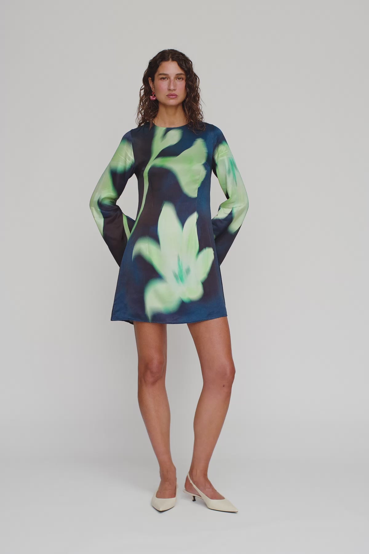 Brisa Mini Dress - Midnight Flower