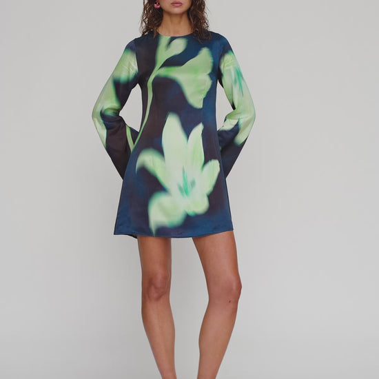 Brisa Mini Dress - Midnight Flower