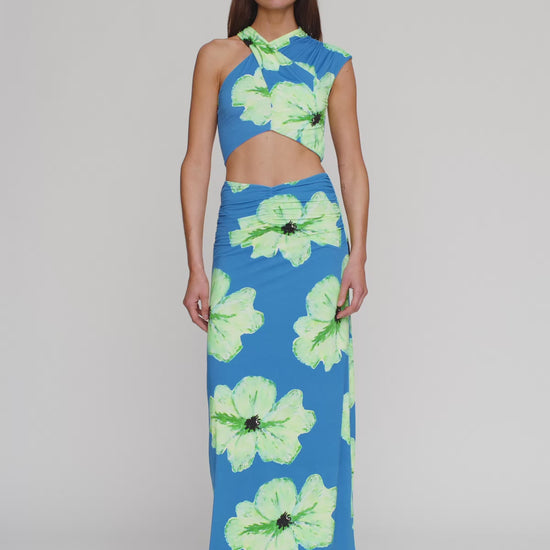 Veda Maxi Skirt - Cornflower