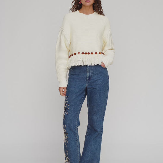 Marisol Knit Sweater - Cream