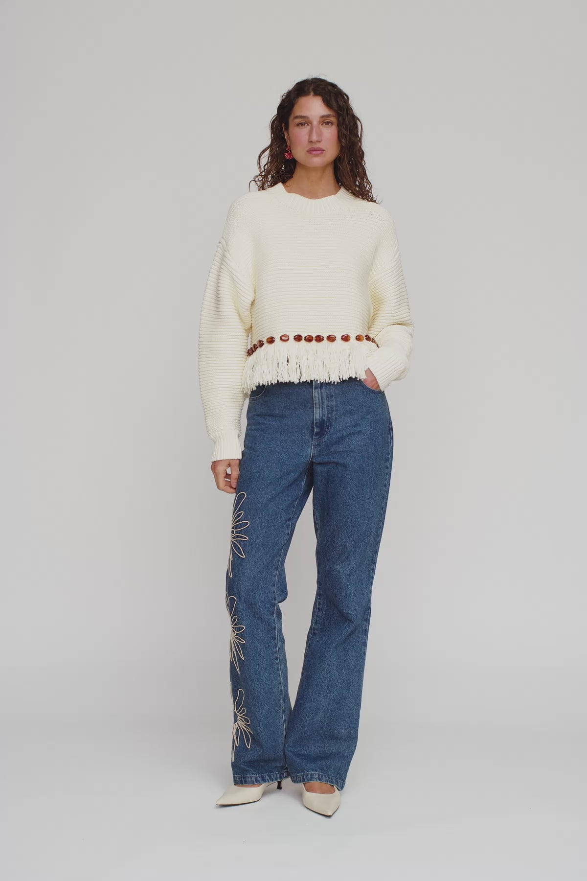 Marisol Knit Sweater - Cream