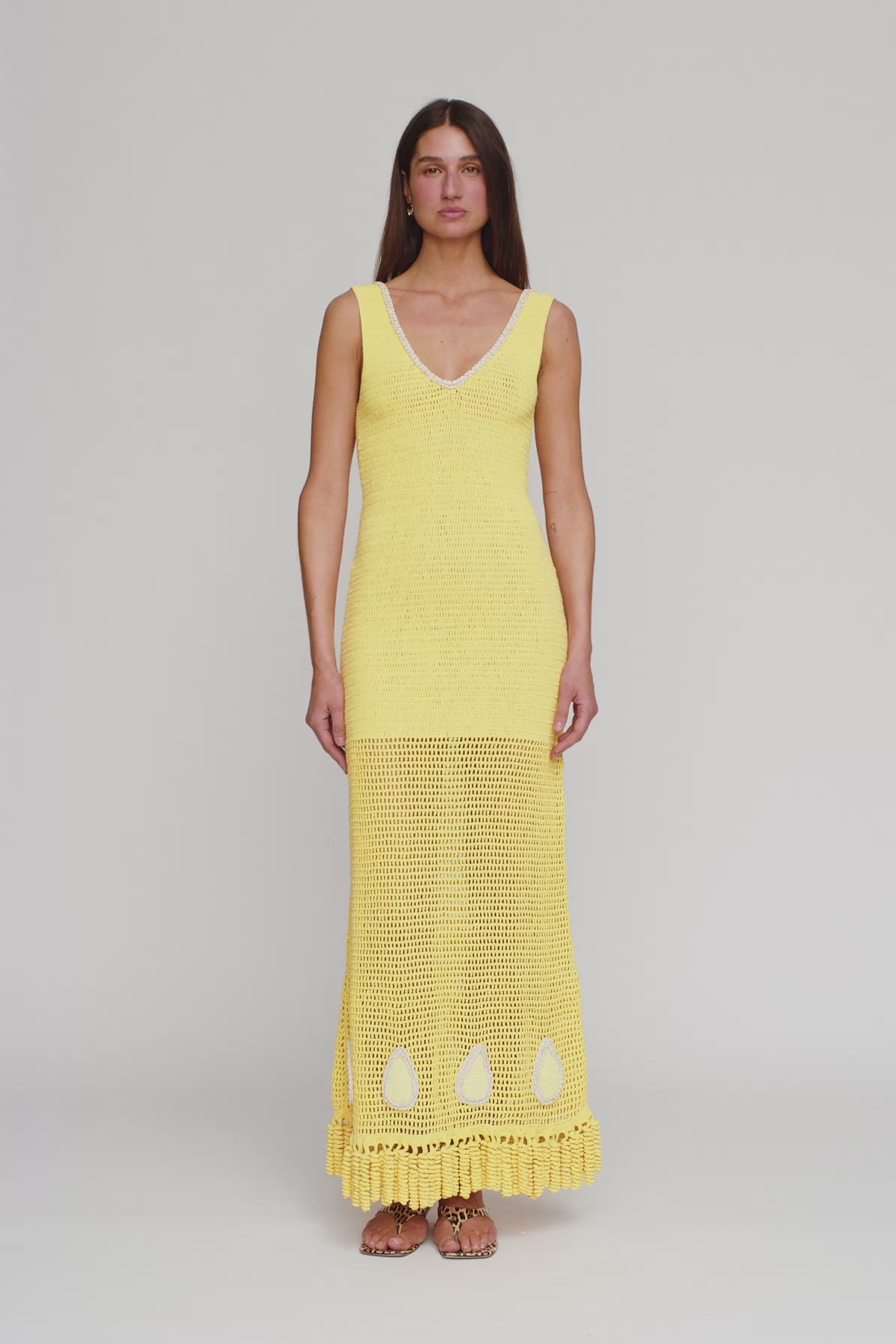 Naia Crochet Maxi Dress - Butter