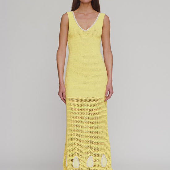 Naia Crochet Maxi Dress - Butter