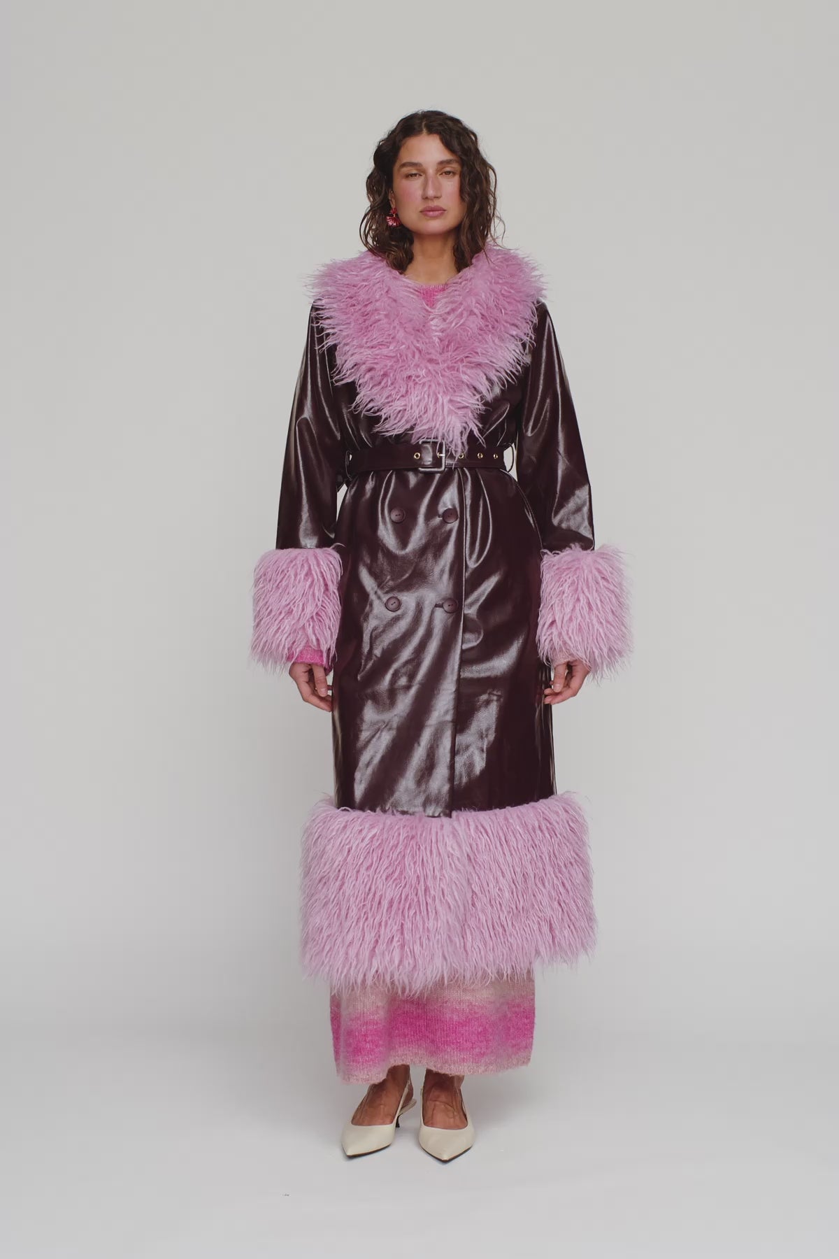 Abrigo Coat - Plum