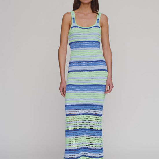Maris Maxi Dress - Ice Stripe