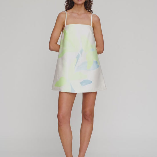 Palma Mini Dress in Ocean Lily by The Wolf Gang – video