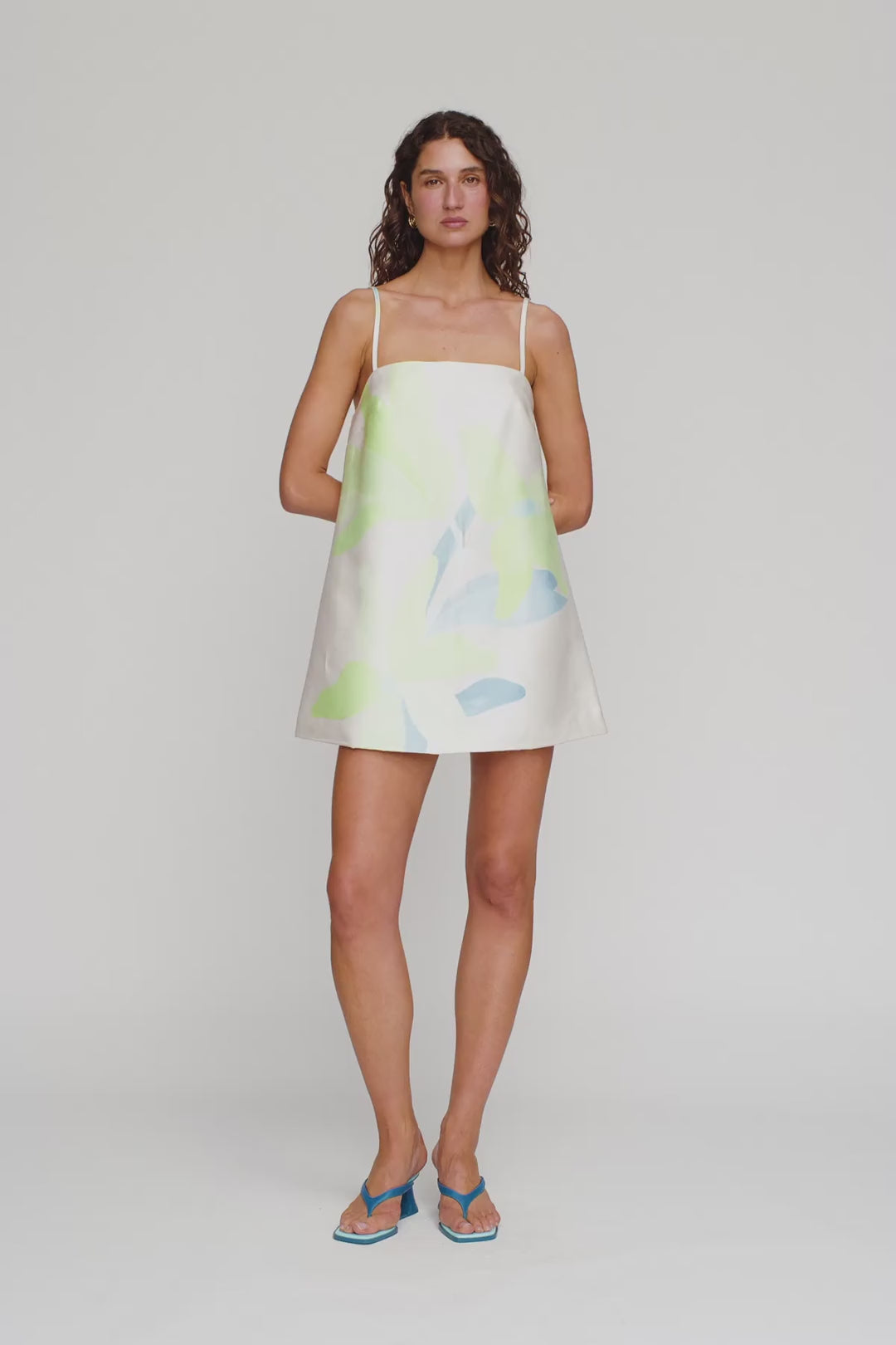 Palma Mini Dress in Ocean Lily by The Wolf Gang – video
