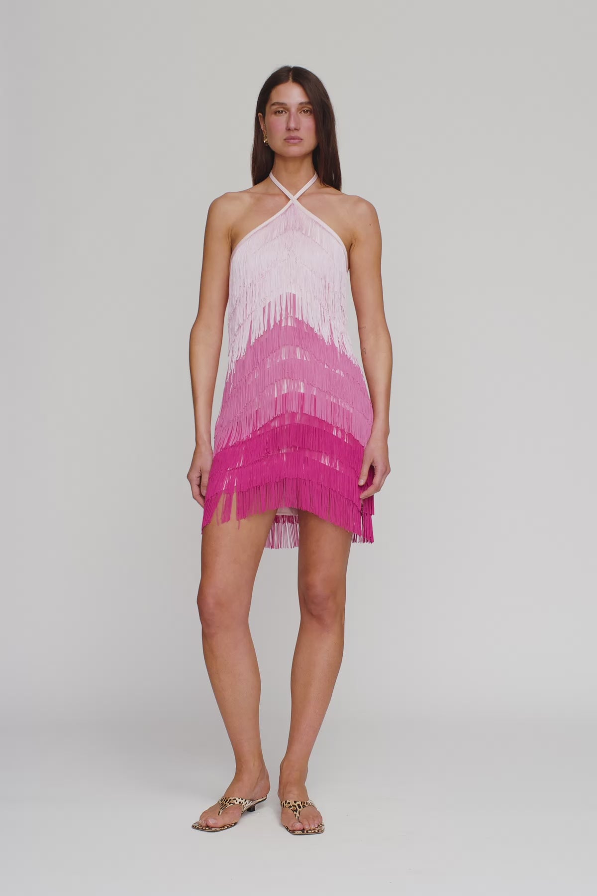 Wilde Fringe Mini Dress - Candy