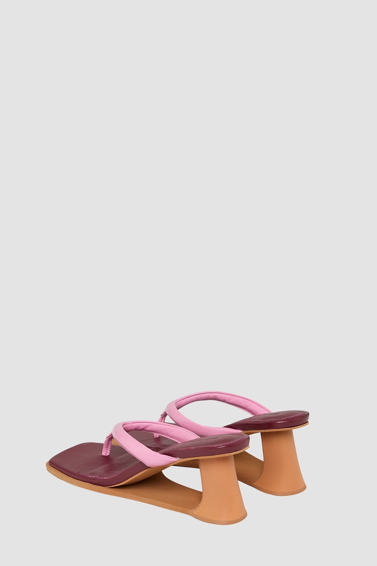 Allegra Heel in Pink by The Wolf Gang – back three-quarter view