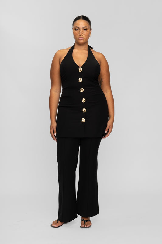 Irida Bootcut Pants - Noir