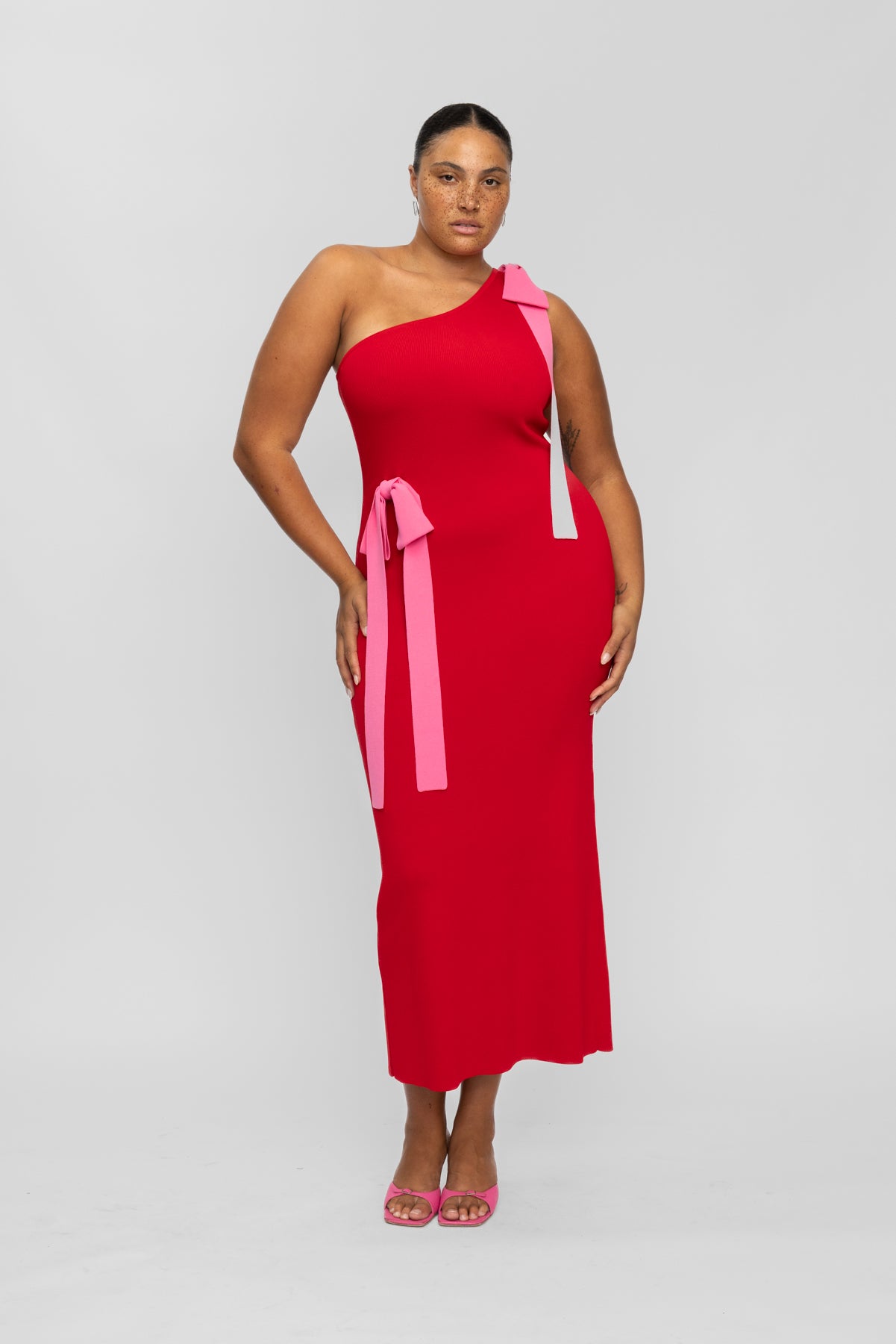 Tacha Maxi Dress - Cherry