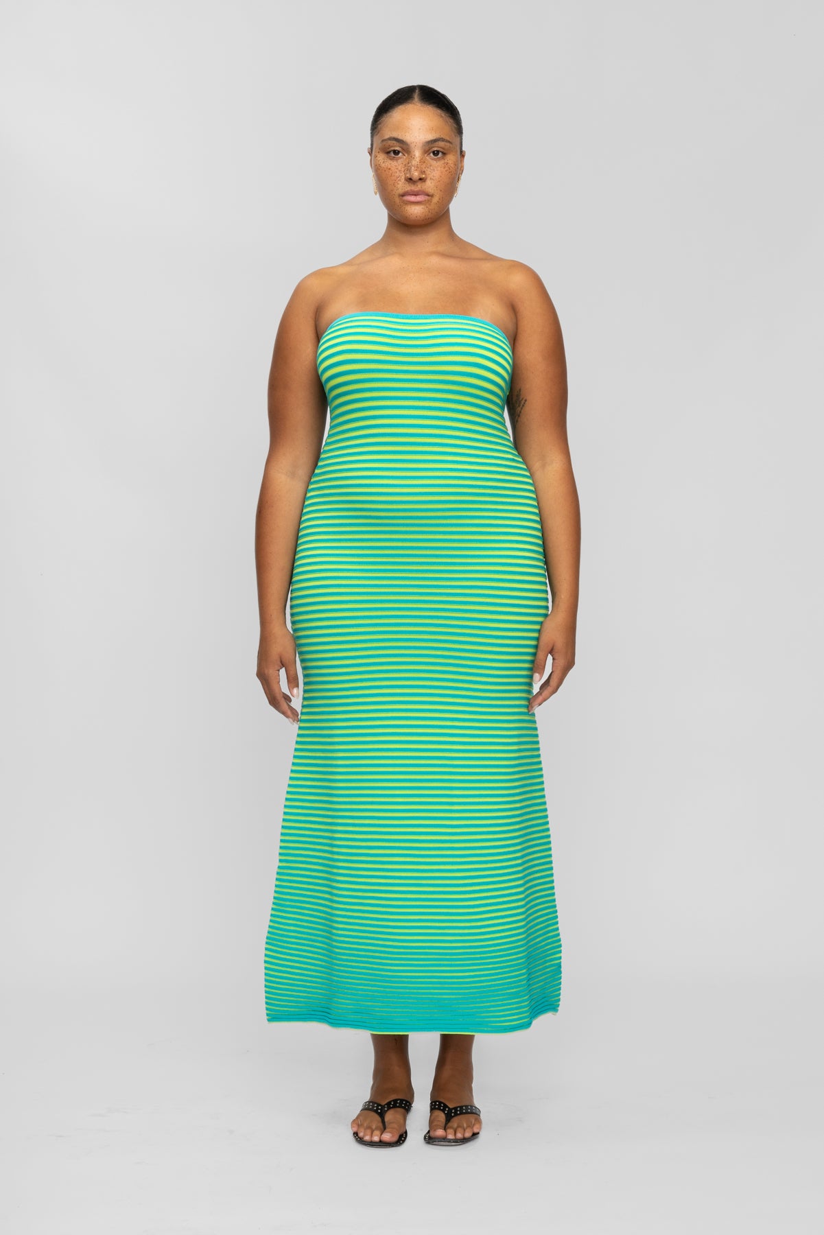 Sunmor Knit Maxi Dress - Ocean