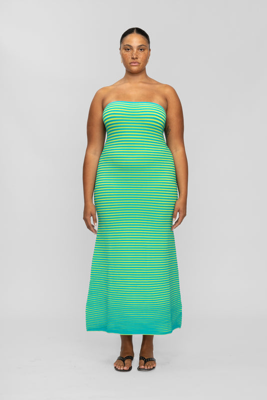 Sunmor Knit Maxi Dress - Ocean
