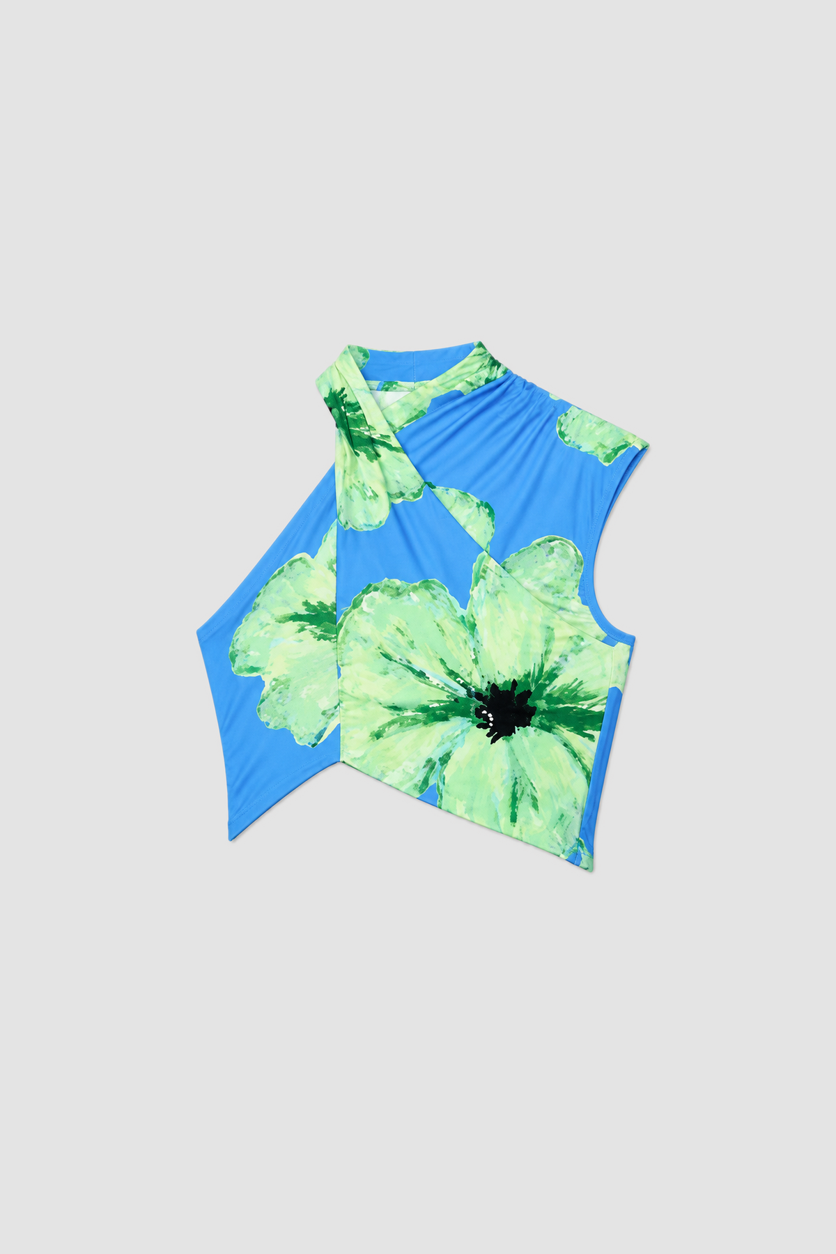 Veda Top - Cornflower flatlay