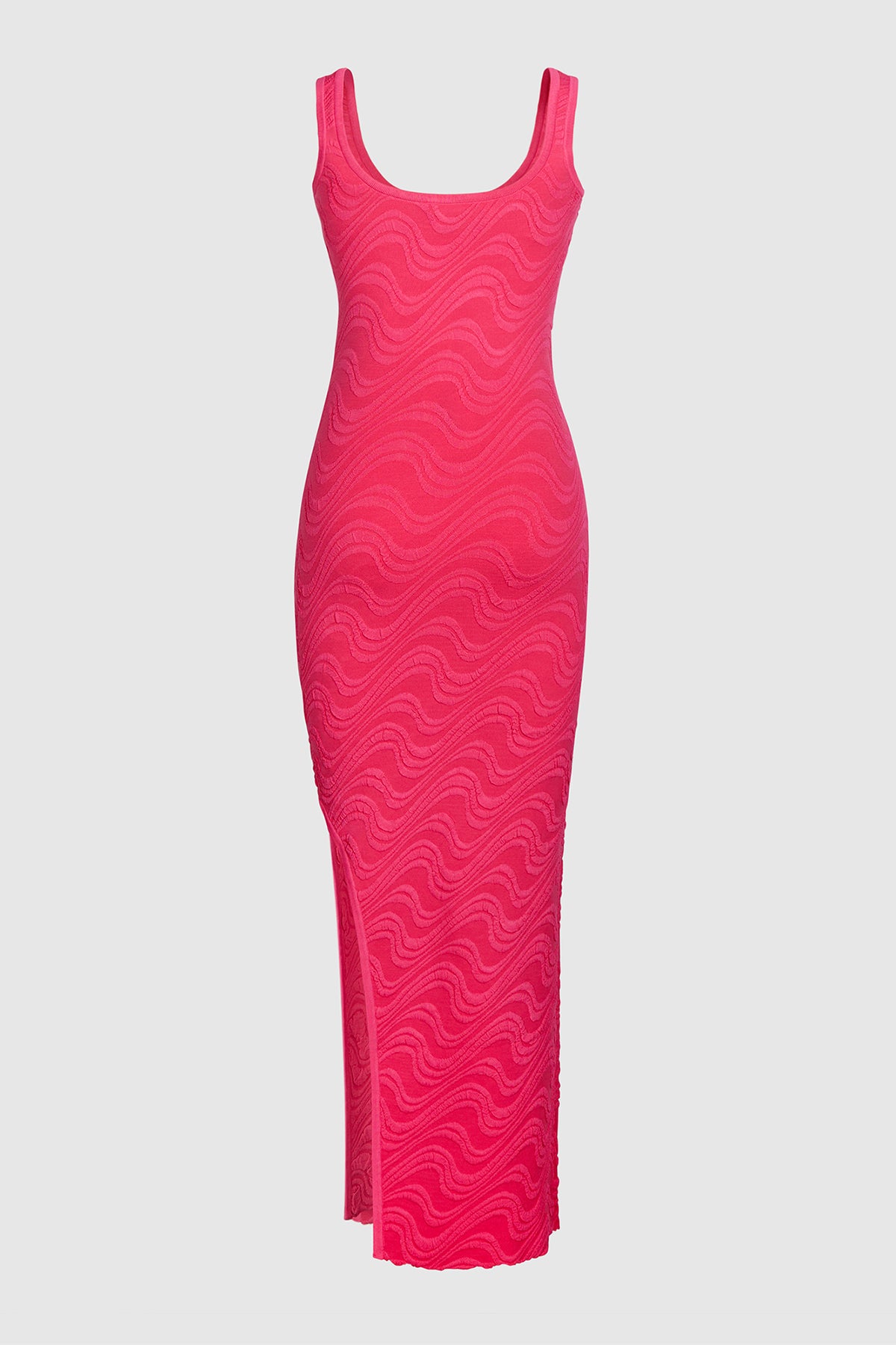 Wailele Wave Knit Dress - Flamingo