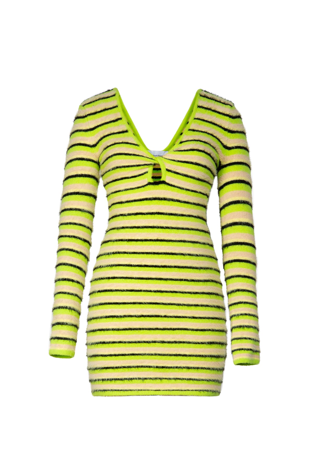 Estie Knit Dress - Lime Stripe
