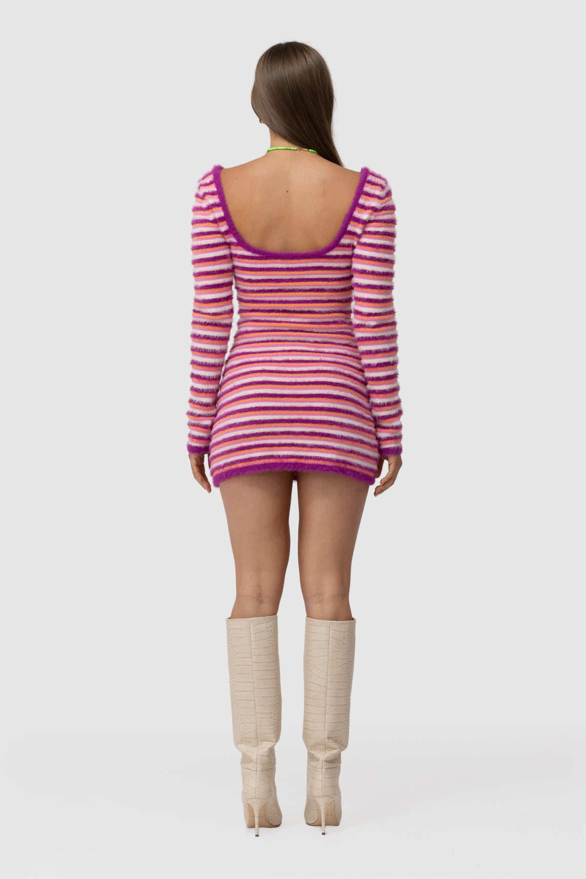 Estie Knit Dress - Candy Stripe